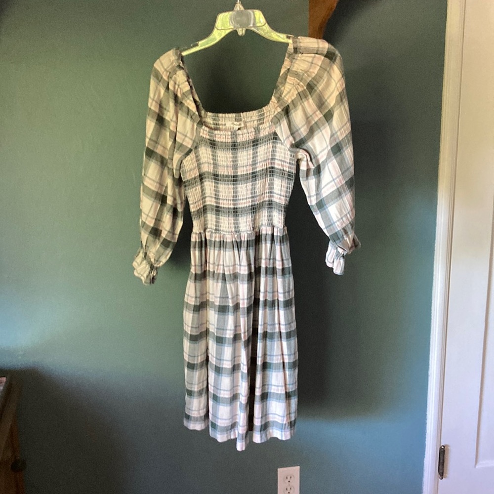 Madewell, size small, blue, white, and pink checkered.
